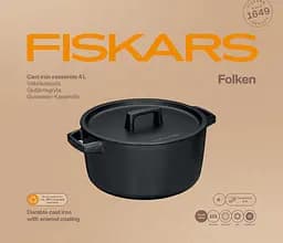 Каструля чавунна Fiskars Folken 4 л (1075698) - мініатюра 5