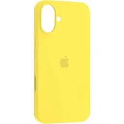 Силіконовий чохол iPhone 16 матове покриття накладний чохол мікрофібра Жовтий