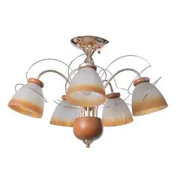 Люстра підвісна Brille прованс E27 60W BR (BKL-409S/5)