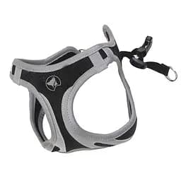 Шлея для собак нейлонова M 41-46 см Croci Hiking Reflective чорна