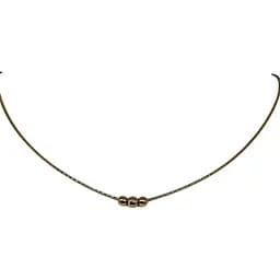 Золотое колье Аметист Шарики 508311030А-03Ш 40