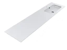 Умивальник Miraggio DELLA 1900 R (8813762) Miramarble, Глянцевий, Накладний, Білий