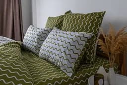 Комплект постільної білизни ТЕП Happy Sleep Olive Dream двоспальний оливковий з білим (2-03795_25628) - мініатюра 3