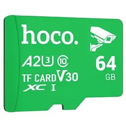 Карта пам'яті Hoco microSDXC Class 10 - 64GB без адаптера Green