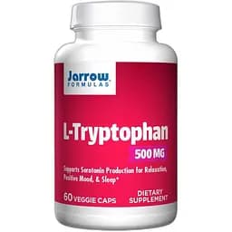 Аминокислота Jarrow Formulas L-Tryptophan 500 мг 60 капсул
