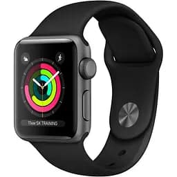 Смарт-годинник Apple Watch Series 3 GPS 42mm Space Gray with Black Sport Band (MTF32) [35446]