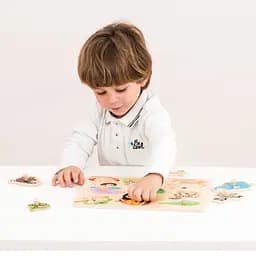Пазл дерев’яний New Classic Toys Сафарі, 8 частин (10431) - мініатюра 4