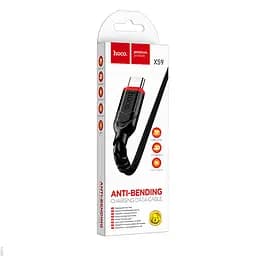 Кабель Hoco X59 Victory charging data cable for Type-C Чорний - мініатюра 2