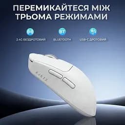 Миша Ajazz AJ199 MAX Carbon Filter White (AJ199-MAX-W) [158862] - мініатюра 8