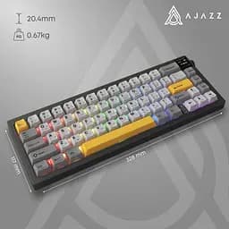 Клавіатура Ajazz AK650 Flying Fish Switch Black (AK650-FF-BGY) - мініатюра 9