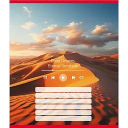 Зошит учнівський "Мелодія природи" Leader 024-550252K-1 в лінію, 18 аркушів
