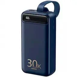 Павербанк Remax Bole Series RPP-522 / 30000мАч / до 22,5 Вт / USB-C+USB-A+microUSB / PD+QC / з ліхтариком / Темно-синій