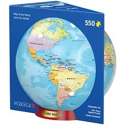 Пазл EuroGraphics Карта мира, подарочная коробка 550 элементов (8551-5863)