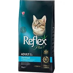 Сухий корм для стерилізованих кішок Reflex Plus з лососем 8 кг