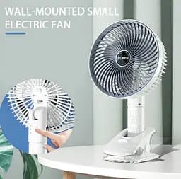 Міні вентилятор Desktop fan ручний з прищіпкою портативний акумуляторний переносний на акумуляторі USB - мініатюра 5