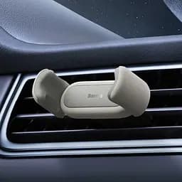 Автотримач Baseus Steel Cannon 2 Air Outlet Car Mount (SUGP000002) кремовий - мініатюра 2