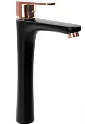 Змішувач для умивальника Rea Mild black rose gold REA-B4808 Чорний