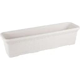 Горщик для квітів Serinova балконний Wire 16.5 л білий (HB03-Beyaz)