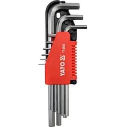 Ключі 6-гранні Yato Г-подібні Cr-V М 15-10 мм 9 шт. (YT-0500)