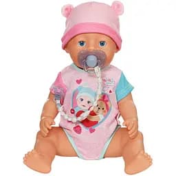 Пустушка для ляльки Baby Born на кліпсі блакитна (838679-1) - мініатюра 2