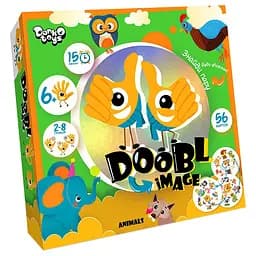 Развлекательная настольная игра "Doobl Image" DBI-01-01U на укр. языке Животные