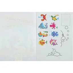 Розмальовка Zibi Baby Line Жителі моря з наліпками 8 сторінок (ZB.16002) - мініатюра 2