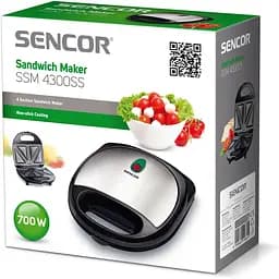 Бутербродниця Sencor SSM 4300 SS (SSM4300SS) [66418] - мініатюра 4