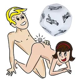 Гральний кубик для сексу Orion Dice Sex-Positions білий