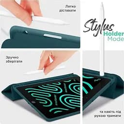 Чохол-книжка ArmorStandart Smart Fold Pen для Xiaomi Pad 7 / 7 Pro Pine Green (ARM82422) [126357] - мініатюра 4