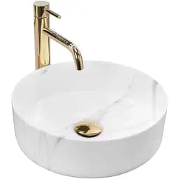 Умивальник Rea Sami marble накладний REA-U5685, Білий