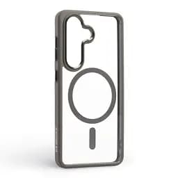 Чехол Samsung Galaxy S26 5G, Unit MagSafe, серый, прозрачный, магсейф, противоударный, магнитный, панель-накладка с поддержкой MagSafe, с поддержкой беспроводной зарядки, TPU+PC, защита всего корпуса, ударопрочный, ArmorStandart (ARM89434) - мініатюра 2