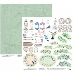 Бумага для скрапбукинга "Emotion & Romance" 8 двухсторонняя 30.48х30.48см 200г/м² Rosa Talent