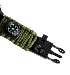 Годинник чоловічий наручний спортивний Skmei 2202 Paracord (Зелений нейлоновий ремінець) - мініатюра 8
