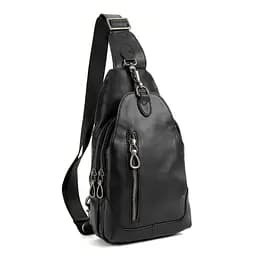 Слинг с замочком кожанный TDING BAG A0011A