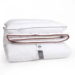 Набір MirSon вовна №9566 Royal Wool демі ковдра 140х205 см + подушка білий (2200010806175)