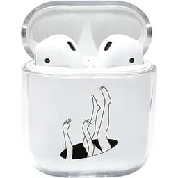 Прозорий силіконовий чохол Apple AirPods із малюнком - The fall (KAP1136)