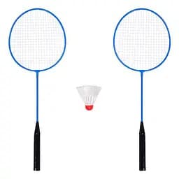 Дитячий набір для гри в бадмінтон Ігрові ракетки 60см з валанчиком Бадмінтон в сітці Синій/Чорний