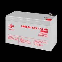 Акумулятор гелевий LPM-GL 12V - 7.2 Ah - мініатюра 3