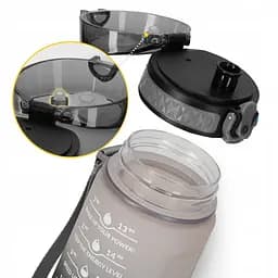 Пляшка для води 4FIZJO спортивна 500 мл 4FJ0627 Grey/Black (P-5905973400725) - мініатюра 6