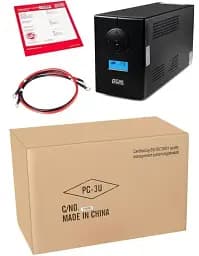 Джерело безперебійного живлення Powercom INF-1100 (00210202) 2 розетки євро USB під зовнішній АКБ - мініатюра 5