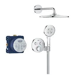 Душова система прихованого монтажу Grohe Grohtherm Smartcontrol з Rainshower Mono 310 34866000, Хром - мініатюра 2