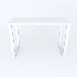 Письмовий стіл Ferrum-decor Драйв 750x1000x700 Білий метал ДСП Біле 32 мм (FRD-103373) - мініатюра 3