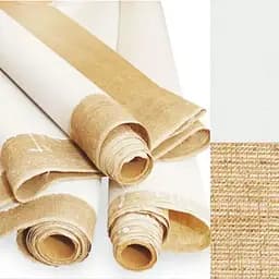 Полотно в рулоне Rosa грунтованное, шир. 1,5 м, лен, масляно-эмульсионная пропитка, мелкое зерно, 350 г/м²