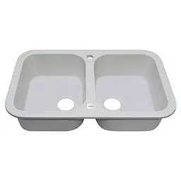 Кухонна мийка Adamant Twins 765x470x190 білий 297223, Білий - мініатюра 2