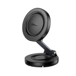 Автотримач для телефона HOCO H61 Show folding ring magnetic car holder (dashboard) Black Metal Gray