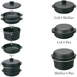 Піч чавунна Snow Peak CS-550 Cast Iron Duo Cooker - мініатюра 4