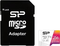 Карта памяти Silicon Power microSDXC (UHS-1 U1) SiliconPower Elite Color 256Gb class 10 A1 V10 (adapter SD) (SP256GBSTXBV1V20SP)