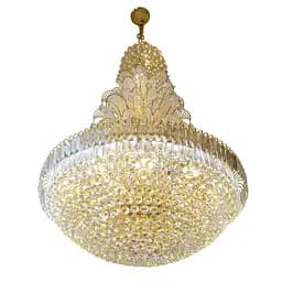 Люстра подвесная Brille хрустальная с подсветкой LED E14 40W G (BCL-392S/24)