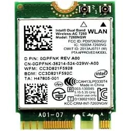 WiFi Модуль Mini PCI-e (M.2 2230) Intel 7260 Б/В