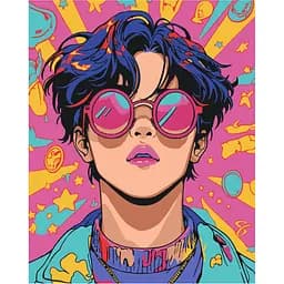 Картина по номерам "Розовые очки" 10162-AC 40х50 см